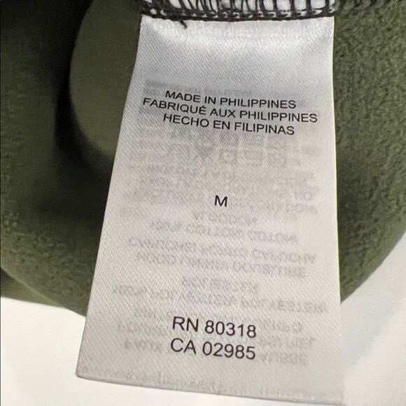 Lucky Brand Green Camouflage Sherpa 1/4 Zip Pullover hoodie  in Size M - Picture 12 of 15